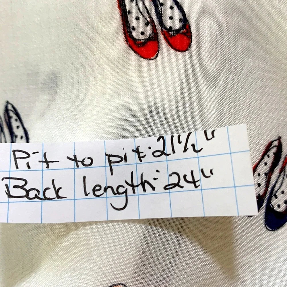 Boden White Button Down Shirt with Shoe Print - Picture 7 of 7